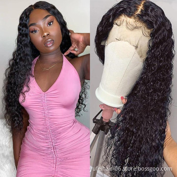 Brazilian Kinky Curly Lace Frontal Wig Pre Plucked With Baby Hair 13X4 Cuticle Aligned Raw Virgin Human Hair Lace Front Wigs